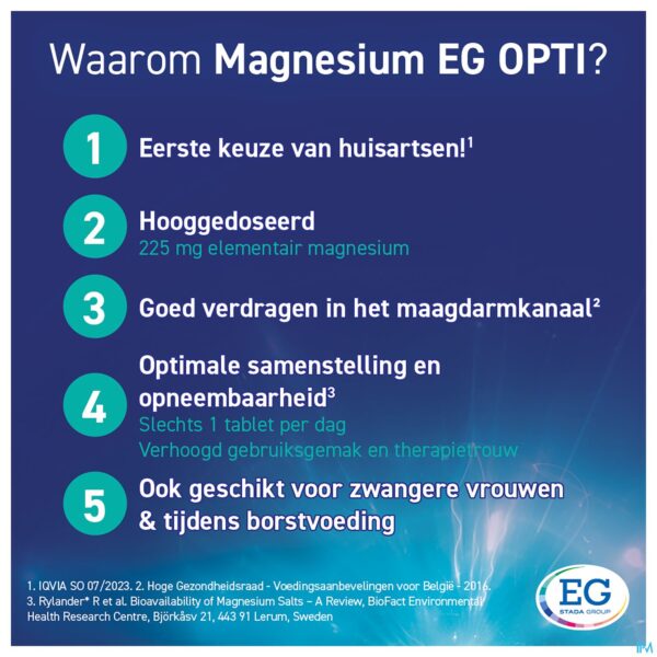 Lifestyle_image Magnesium EG Opti 225Mg Tabl 60 Lifestyle_image Magnesium EG Opti 225Mg Tabl 60