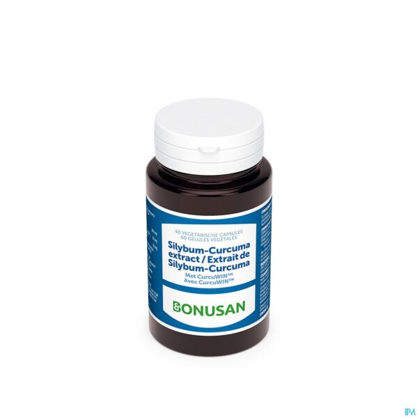 Packshot Silybum Curcuma Extrait Caps 60 Bonusan Packshot Silybum Curcuma Extrait Caps 60 Bonusan