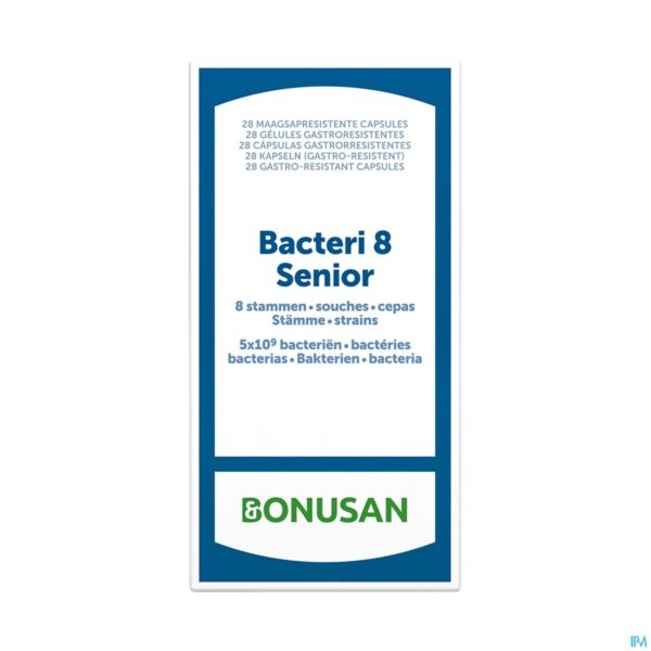 Packshot Bacteri 8 Senior Caps 28 Bonusan Packshot Bacteri 8 Senior Caps 28 Bonusan