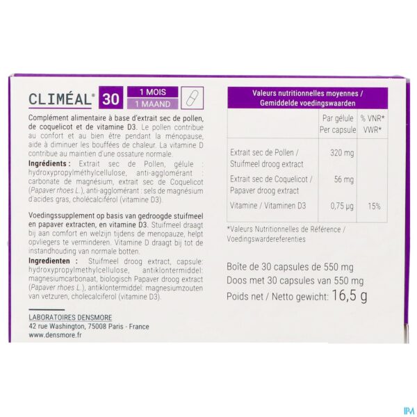 Packshot Climeal Caps 30