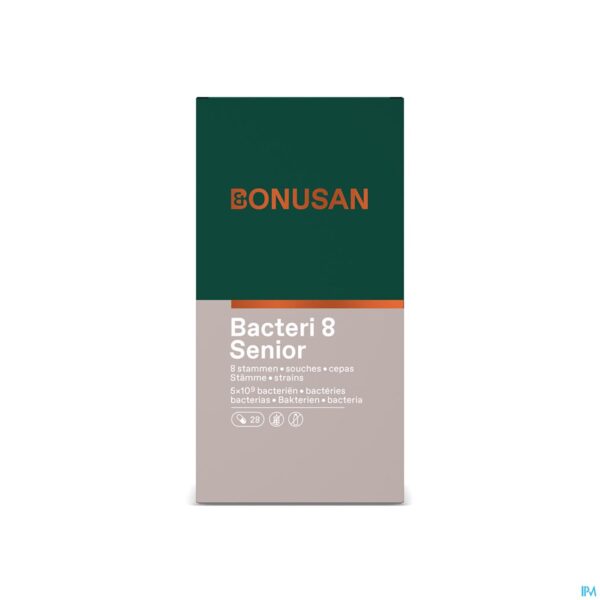 Packshot Bacteri 8 Senior Caps 28 Bonusan Packshot Bacteri 8 Senior Caps 28 Bonusan