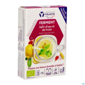 Packshot Yalacta Kefir Fermenten Water & Fruit Zakje 4