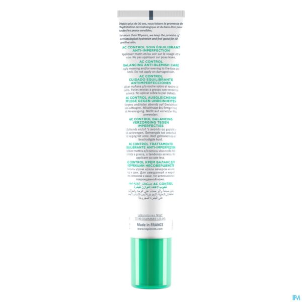 Packshot Topicrem Ac Control Balancing Verzorging Tube 40ml