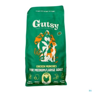 Packshot Gutsy Chicken Munchies Medium&large Adult 2kg