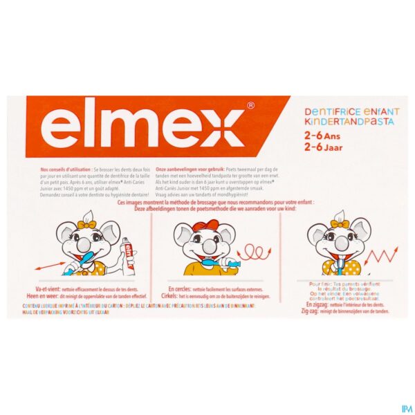 Packshot Elmex Kindertandpasta 2-6j 2x50ml