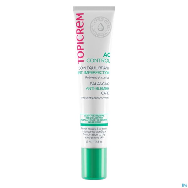 Packshot Topicrem Ac Control Balancing Verzorging Tube 40ml Packshot Topicrem Ac Control Balancing Verzorging Tube 40ml