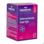 Packshot Mannavital Gefermenteerde Rode Rijst V-caps 60