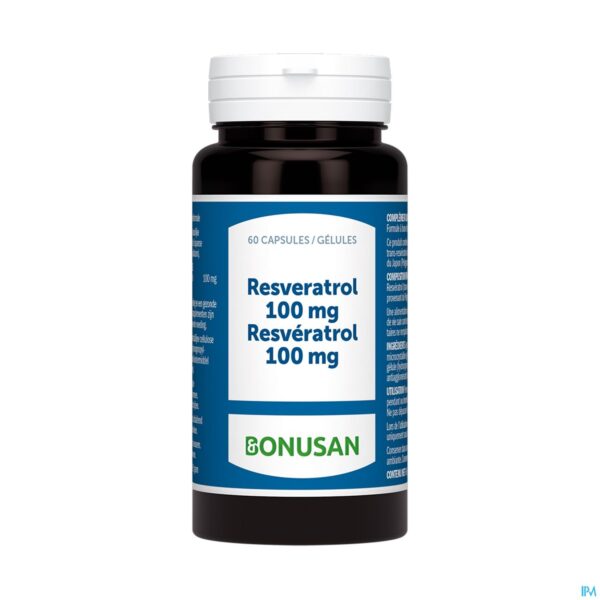 Packshot Resveratrol 100mg Caps 60 Bonusan