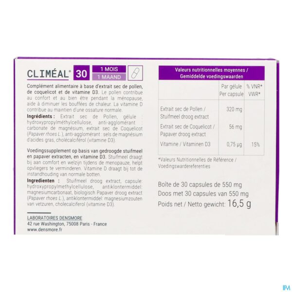 Packshot Climeal Caps 30