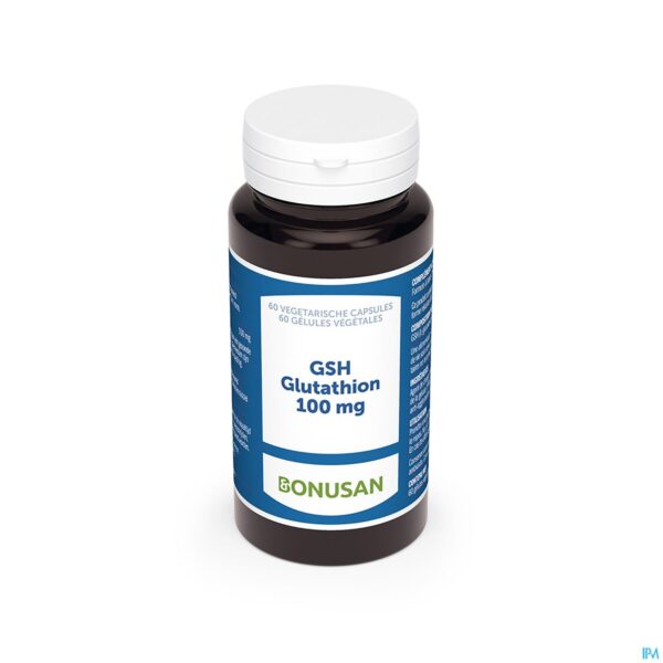 Packshot Gsh Glutathion 100mg Caps 60 Bonusan
