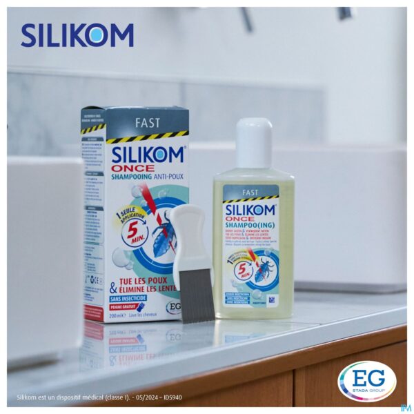 Lifestyle_image Silikom Once Shampoo A/Luizen A/Neten        200Ml