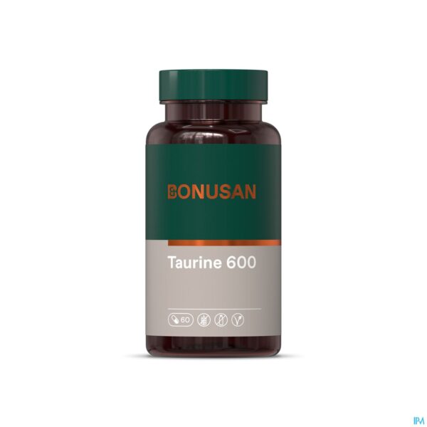 Packshot Taurine 600mg Caps 60 Bonusan Packshot Taurine 600mg Caps 60 Bonusan