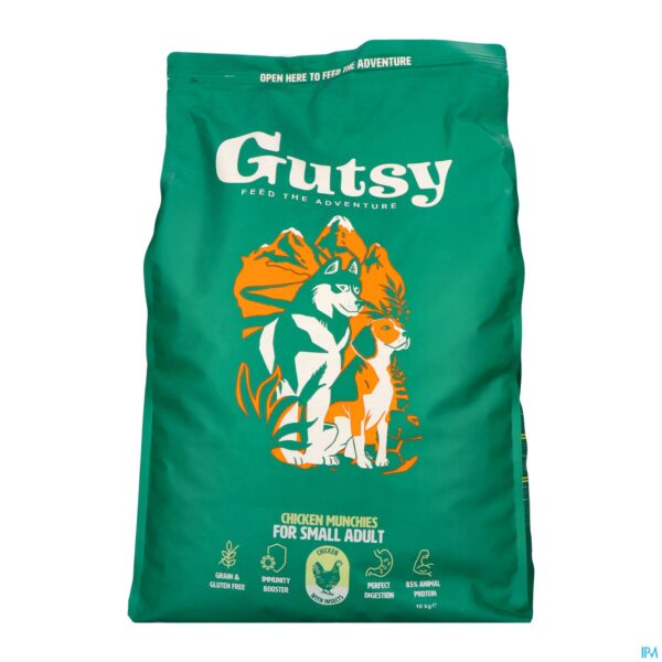 Packshot Gutsy Chicken Munchies Small Adult 10kg