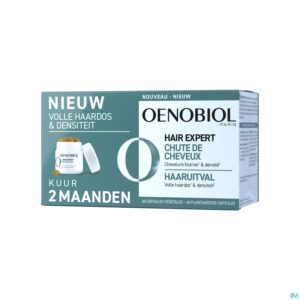 Packshot Oenobiol Hair Expert Haaruitval Caps 60x2