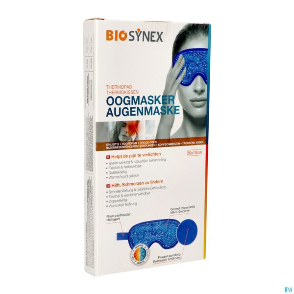 Packshot Biosynex Thermisch Kussen Oogmasker 20x10cm Packshot Biosynex Thermisch Kussen Oogmasker 20x10cm