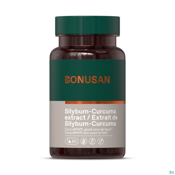 Packshot Silybum Curcuma Extrait Caps 60 Bonusan Packshot Silybum Curcuma Extrait Caps 60 Bonusan