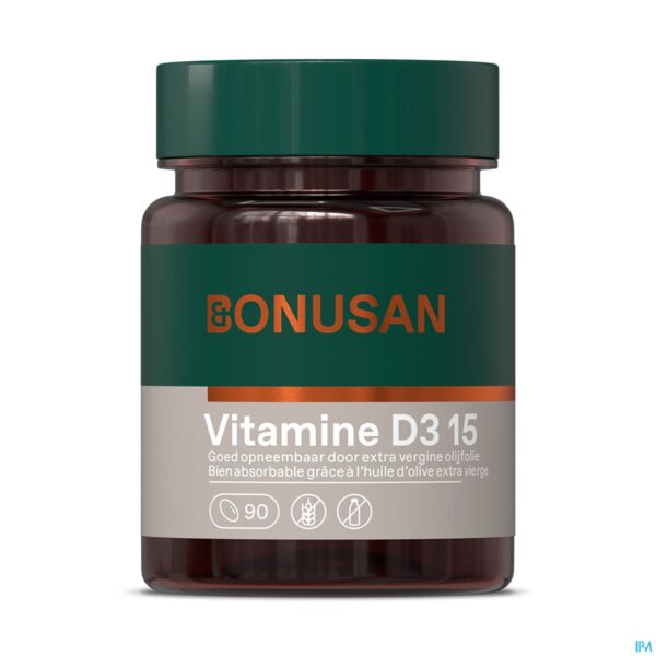 Packshot Vitamine D3 15mcg/600 Ie Softcaps 90 Bonusan Packshot Vitamine D3 15mcg/600 Ie Softcaps 90 Bonusan