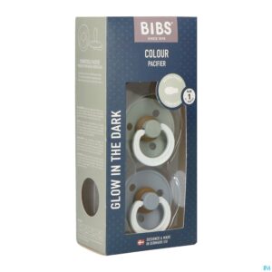 Packshot Bibs 1 Fopspeen Symmetric Glow Duo Sage/cloud 2