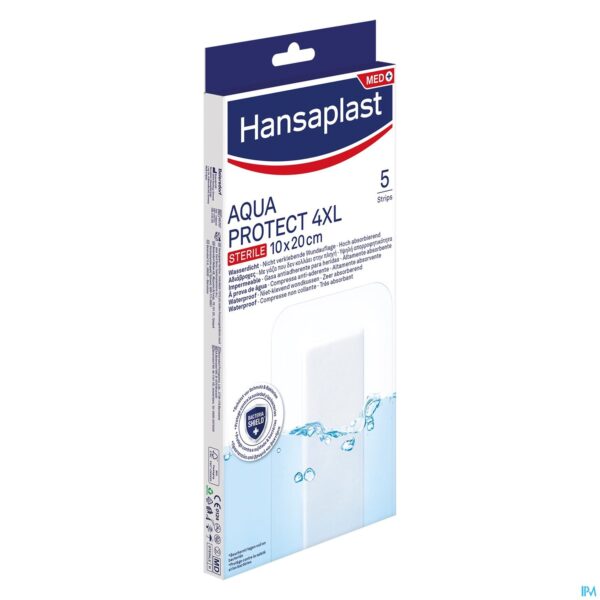 Packshot Hansaplast Aqua Protect 4xl Strips 5 Packshot Hansaplast Aqua Protect 4xl Strips 5