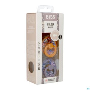Packshot Bibs 2 Fopspeen Duo Liberty Garden Blossom Pumpk.2