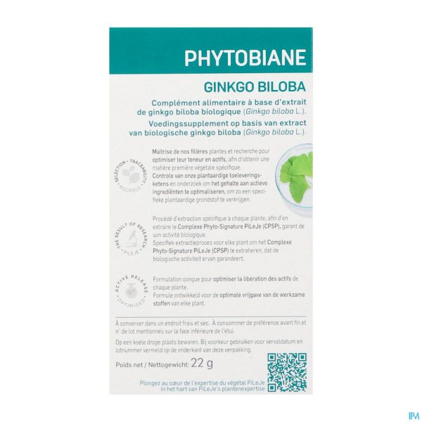 Packshot Phytobiane Ginkgo Tabl 30