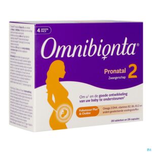 Packshot Omnibionta Pronatal Zwanger. 4wek Tabl 28 +caps 28