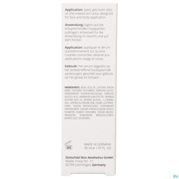 Packshot Zeitschild Derma System Clear Acne Sens.gelcr.30ml