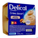 Packshot Delical Creme Dessert La Floridine Praline 4x200g