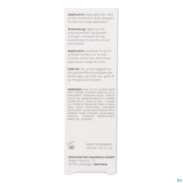 Packshot Zeitschild Derma System Clear Acne Sens.gelcr.30ml