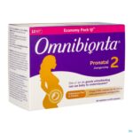Packshot Omnibionta Pronatal 2 Zwanger 12wek Tabl84+caps84