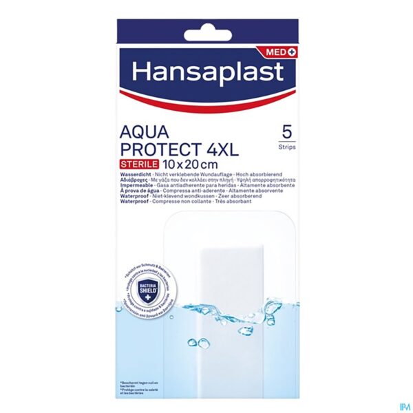 Packshot Hansaplast Aqua Protect 4xl Strips 5 Packshot Hansaplast Aqua Protect 4xl Strips 5