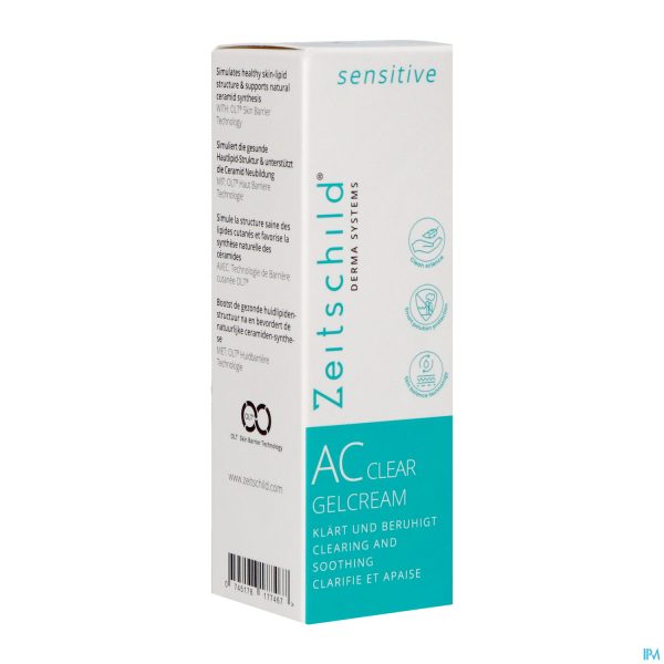 Packshot Zeitschild Derma System Clear Acne Sens.gelcr.30ml
