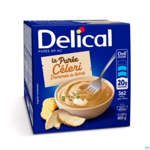Packshot Delical Puree Selderij Aardappelen Hphc 4x200g