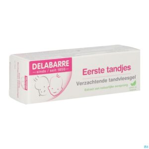 Packshot Delabarre Eerste Tandjes Tube Gel 20g