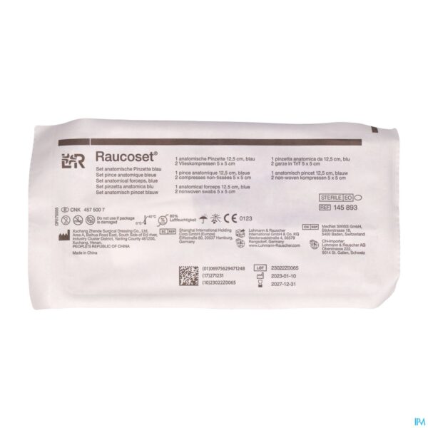 Packshot Raucoset Set Anatomisch Pincet Blauw 145893