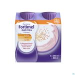 Packshot Fortimel Multifiber 1.5kcal aardbei 4x200ml