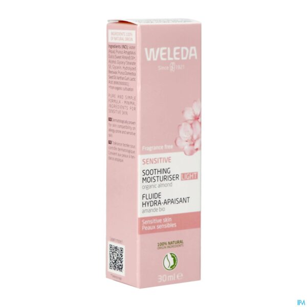 Packshot Weleda Sensitive Hydraterend Gezichtscr Light 30ml