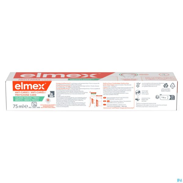 Packshot Elmex A/caries Tandpasta Fresh Breath 75ml