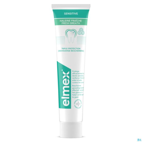Productshot Elmex Sensitive Tandpasta Fresh Breath 75ml