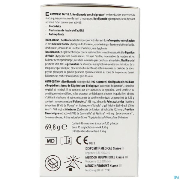 Packshot Neobianacid Citroen Tabl 45