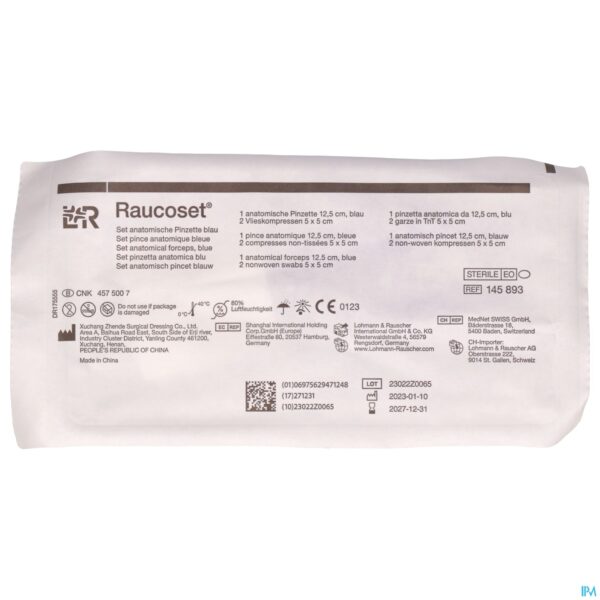Packshot Raucoset Set Anatomisch Pincet Blauw 145893