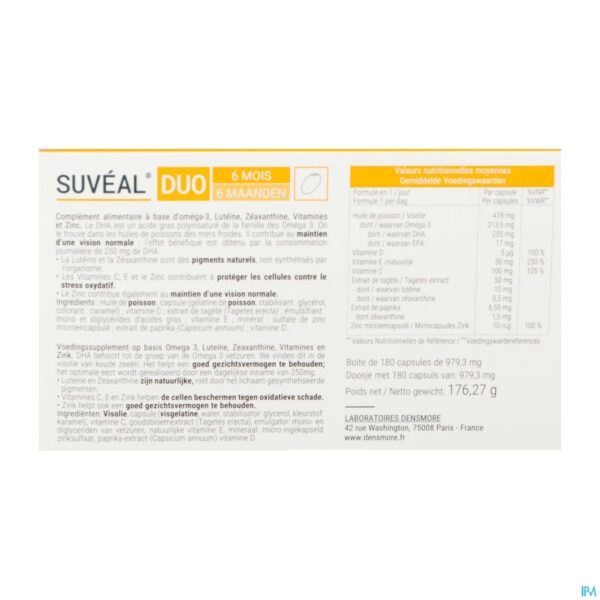 Packshot Suveal Duo 6m Caps 180