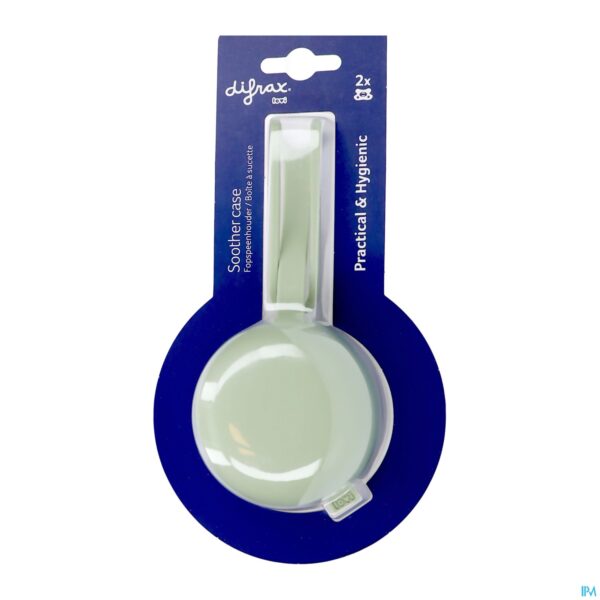 Packshot Difrax Silicone Fopspeendoosje Pistachio