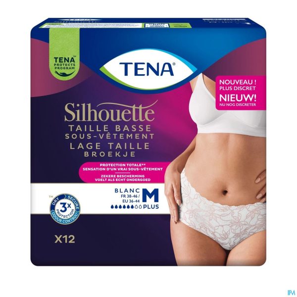 Packshot Tena Silhouette Plus Blanc Lage Taille M 12 780103
