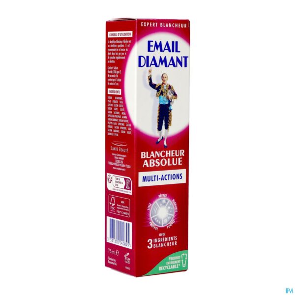 Packshot Email Diamant Tandpasta Blancheur Absolue 75ml