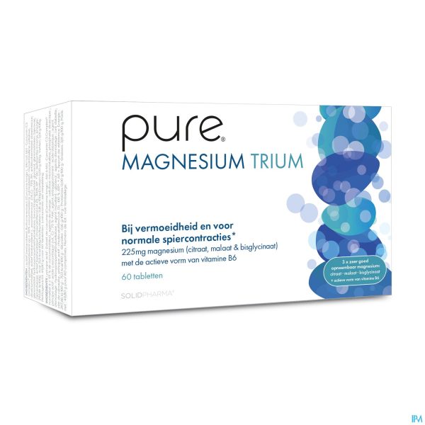 Packshot Pure Magnesium Trium Tabl 60