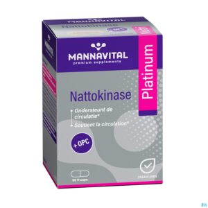 Packshot Mannavital Nattokinase Platinium V-caps 90