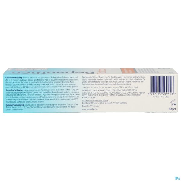 Packshot Bepanthen Tattoo Verzorging Tube 100g