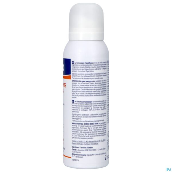 Packshot Urgo Transp.&onaang.ruikende Voet Filmo Foam 125ml