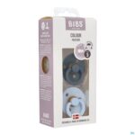 Packshot Bibs 3 Fopspeen Duo Iron Baby Blue